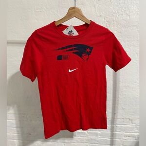 Kids Nike Patriots NFL Logo T-Shirt Red Navy